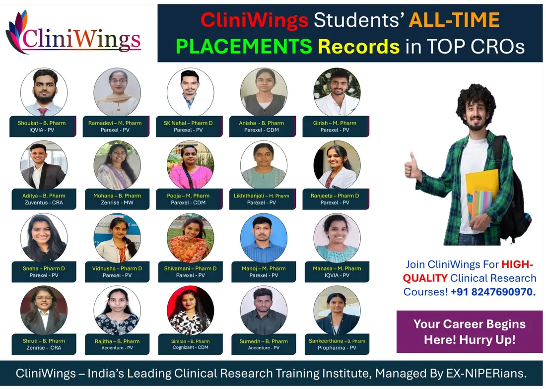 All-Time Placement Records: CliniWings Students at Parexel, IQVIA, Accenture & More