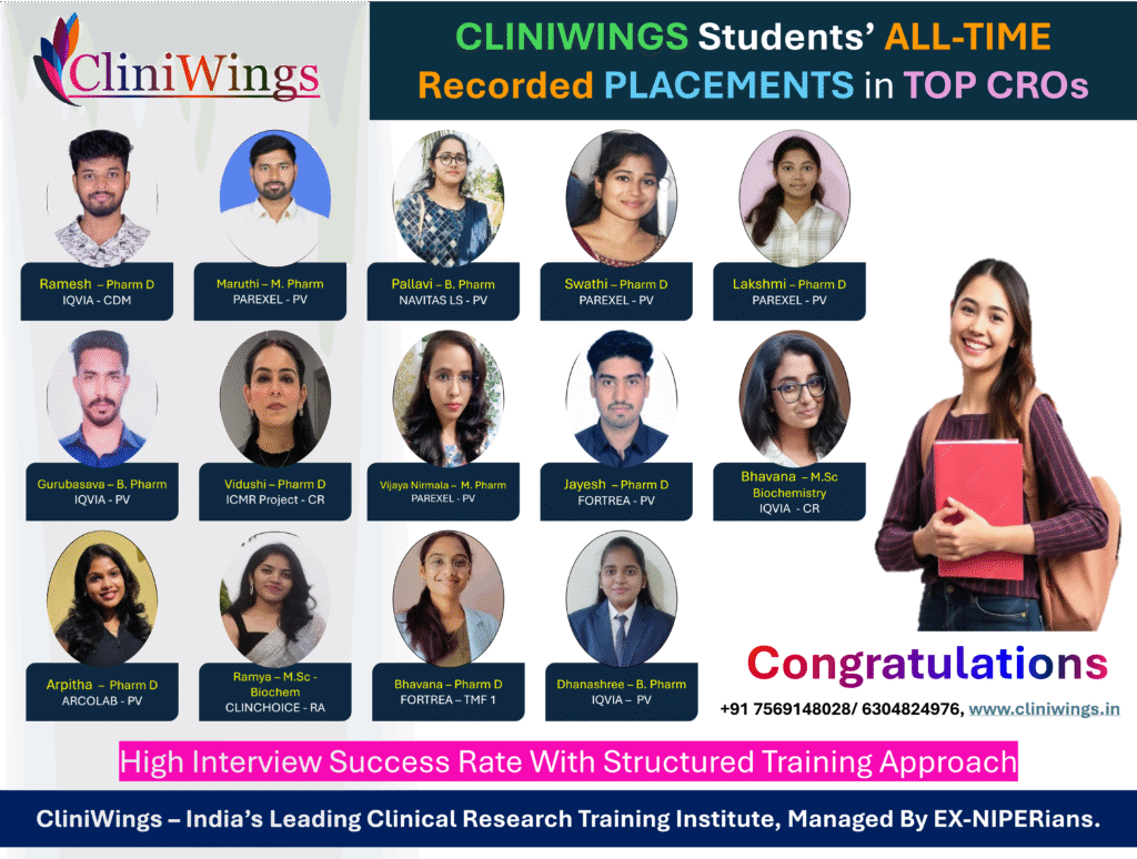 Placement spotlight: CliniWings graduates in IQVIA, PAREXEL, Fortrea & more